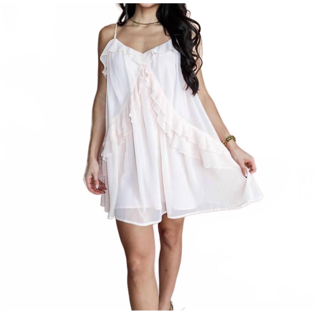 NEW NEEDII sweet peony mini dress in pink